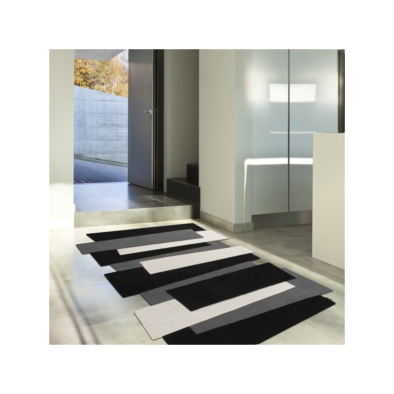 Tapis Contemporain en laine Pebbles Noir par Angelo 170 x 240 cm