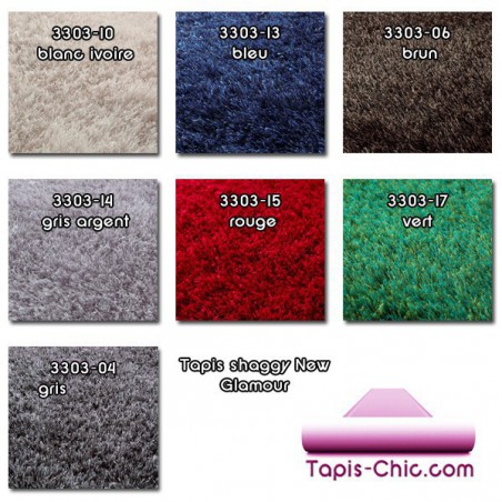 Échantillons de tapis shaggy New Glamour Échantillons de tapis shaggy New Glamour