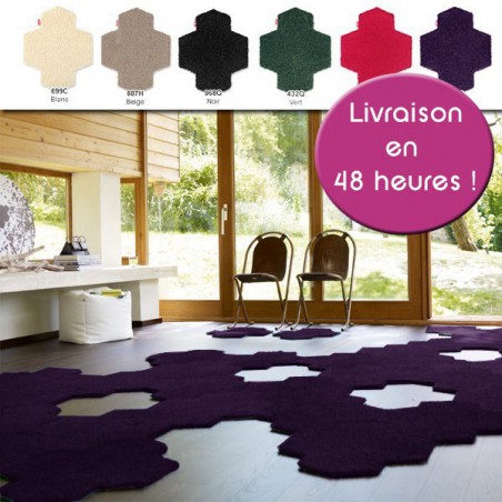 Valise de 8 dalles de tapis longues mèches - Shaggy Esprit Home Vorwerk à assembler Valise de 8 dalles de tapis longues mèches - Shaggy Esprit Home Vorwerk à assembler