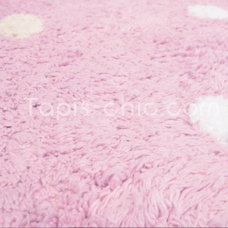 Tapis Enfant Rond Rose Galletita par Lorena Canals Tapis Enfant Rond Rose Galletita par Lorena Canals