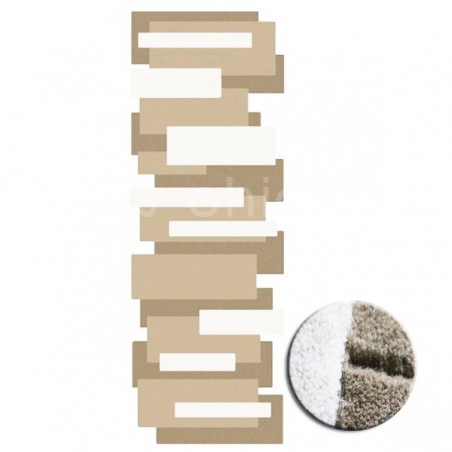 Tapis contemporain Pebbles Beige par Angelo 70 x 250 cm Tapis contemporain Pebbles Beige par Angelo 70 x 250 cm