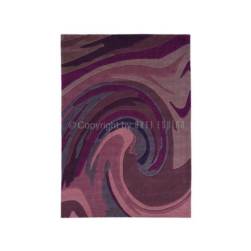 Tapis design Action Painting Violet par Arte Espina