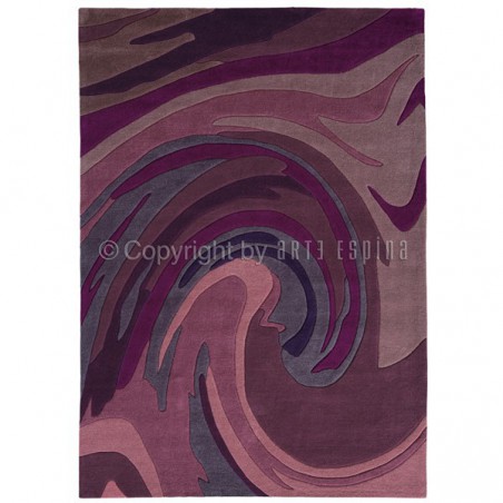 Tapis design Action Painting Violet par Arte Espina