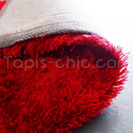 Tapis shaggy uni rouge en acrylique Arte Espina Tapis shaggy uni rouge en acrylique Arte Espina
