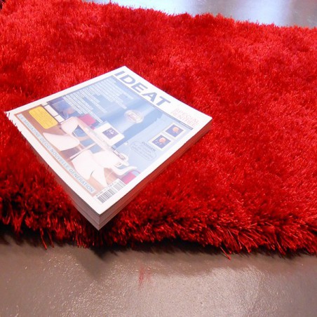 Tapis shaggy uni rouge en acrylique Arte Espina Tapis shaggy uni rouge en acrylique Arte Espina