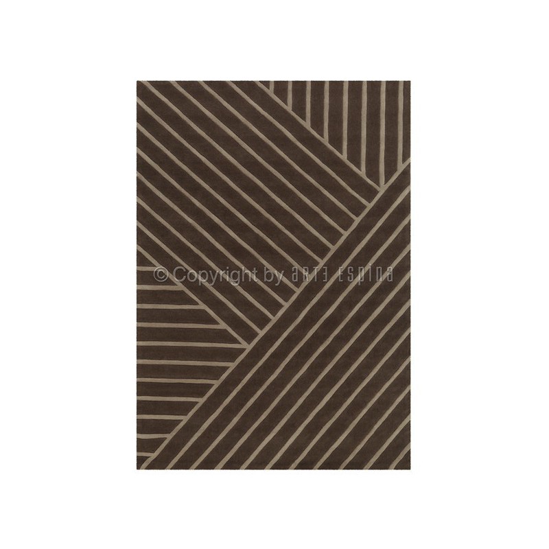 Tapis Design Motifs graphiques Marron Zen - ARTE ESPINA