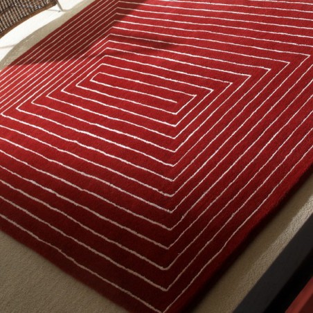 Tapis Design Tridemensional Rouge foncé par Carving Tapis Design Tridemensional Rouge foncé par Carving