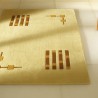 Tapis Contemporain Field Gold beige par Carving Tapis Contemporain Field Gold beige par Carving