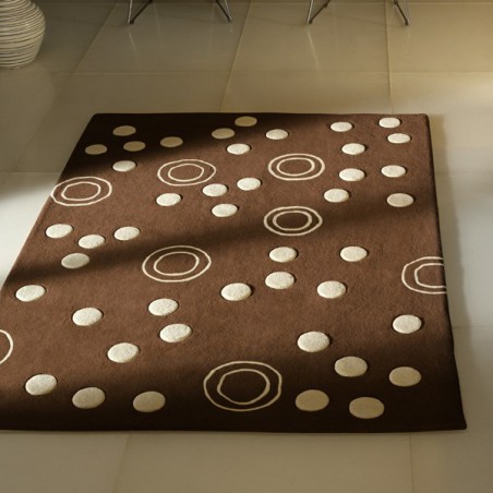 Tapis Contemporain Mist chocolat par Carving Tapis Contemporain Mist chocolat par Carving