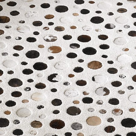 Tapis Rocking en laine et peau par Carving Tapis Rocking en laine et peau par Carving