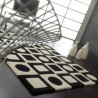 Tapis Contemporain Simbols noir et blanc en laine par Carving Tapis Contemporain Simbols noir et blanc en laine par Carving