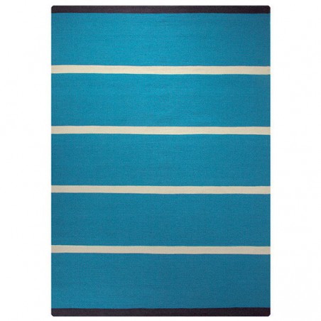 Tapis Tissé Main Simple Stripe Bleu par Esprit Home