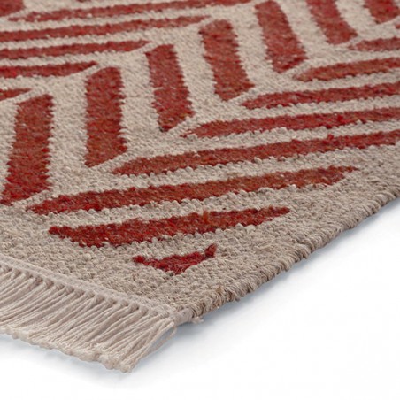 Tapis Tissé Main Ethno Rouge par Esprit Home Tapis Tissé Main Ethno Rouge par Esprit Home