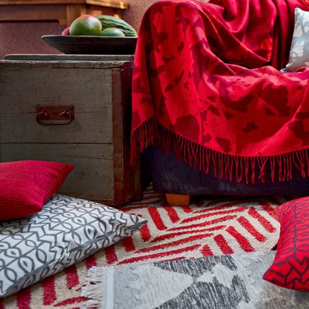 Tapis Tissé Main Ethno Rouge par Esprit Home Tapis Tissé Main Ethno Rouge par Esprit Home