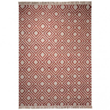 Tapis Tissé Main Simple Rouge par Esprit Home Tapis Tissé Main Simple Rouge par Esprit Home