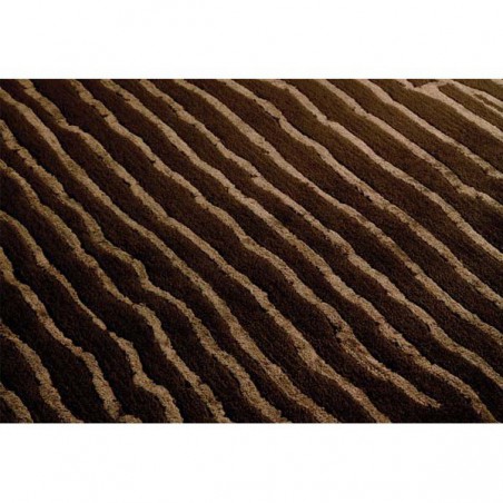 Tapis en laine de Nouvelle Zélande et viscose marron Bali par Angelo Tapis en laine de Nouvelle Zélande et viscose marron Bali par Angelo