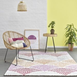 Tapis de bureau à motifs colorés