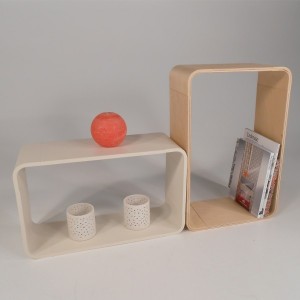 Lot de 2 étagères cube design