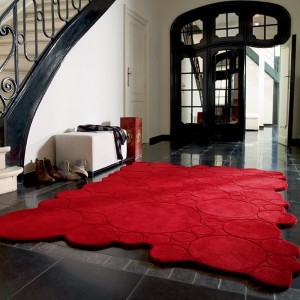 Tapis Design Circle Rouge