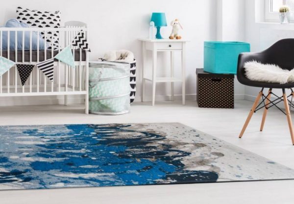 Tapis salon design Atlantic surf par Louis De Poortere