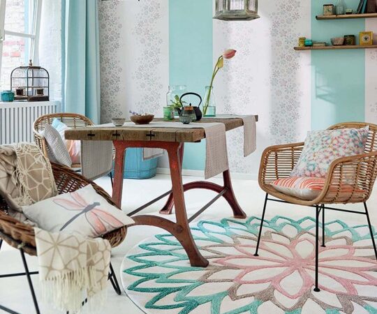 Le tapis rond : idéal pour une table ronde ou un salon