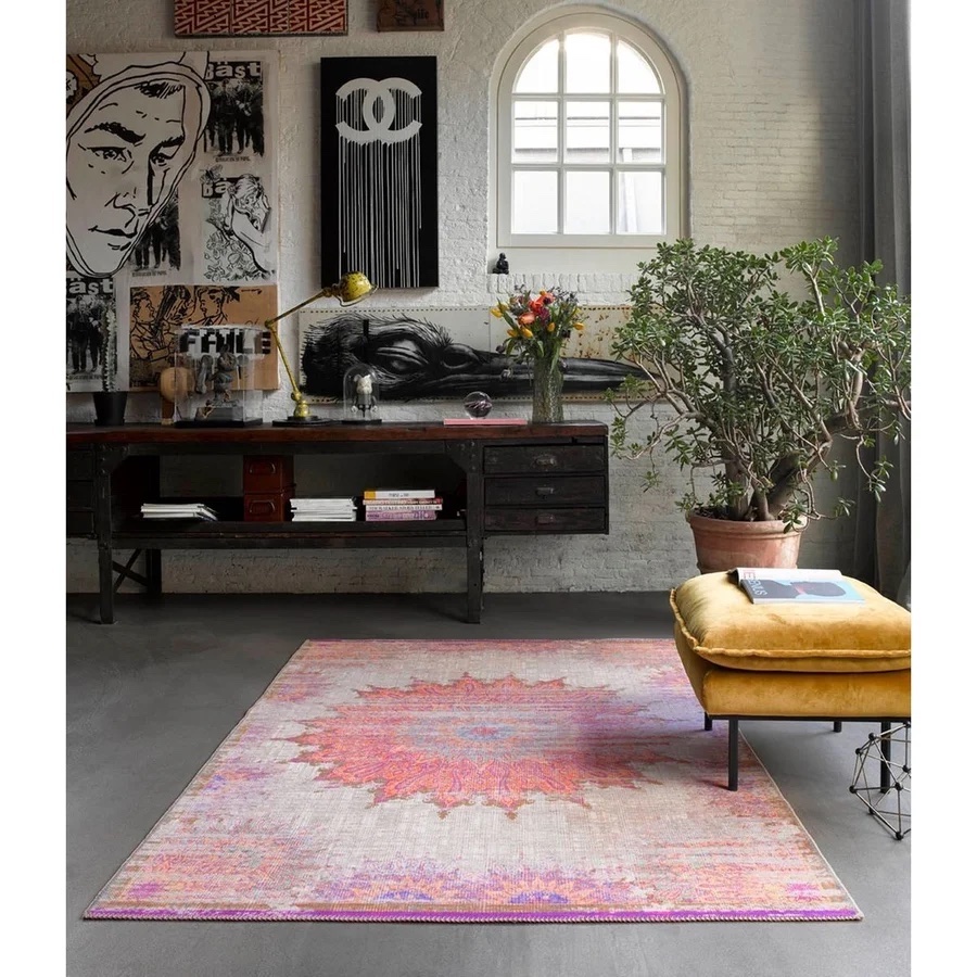 Tapis rectangulaire sunkissed mangenta