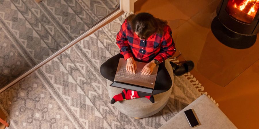 Tapis devant cheminée