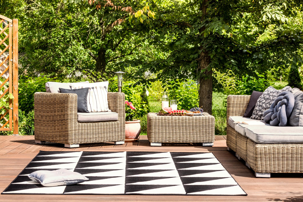 tapis extérieur résistant à la pluie