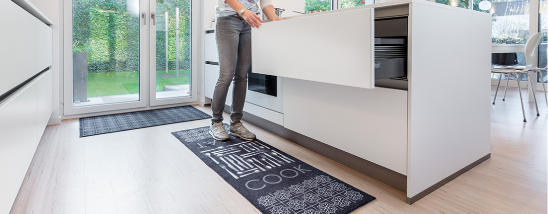 Tapis de cuisine lavable, tapis devant ​evier lavable antidérapant