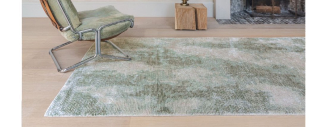 Tapis de salon moderne fin beige et noir RHYTHM par Ligne pure -  Inspiration Luxe