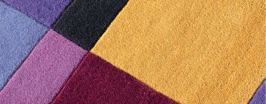 Tapis sur mesure en laine à Motifs Multicolores
