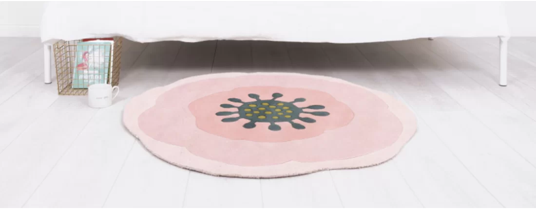 Tapis chambre bébé fille