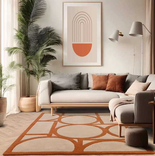 Tapis Miramar Terracotta