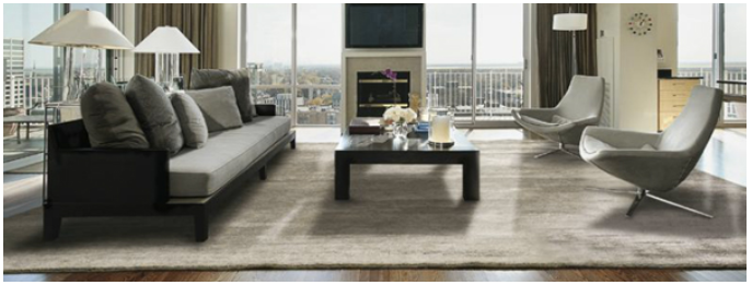 Tapis de salon design pour un loft